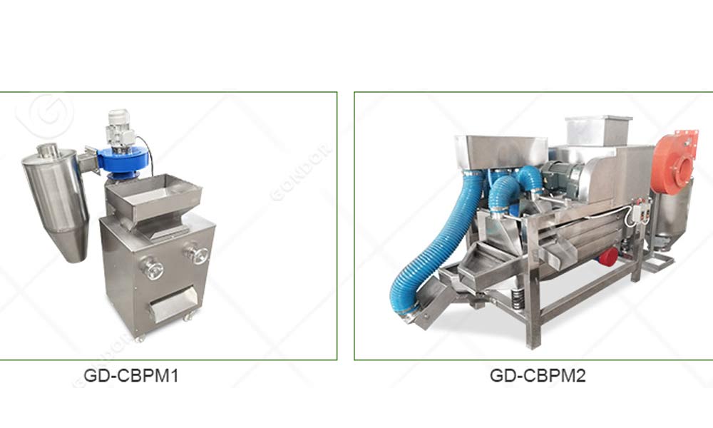 Dual-stage cocoa bean cracker and winnower for gentle cracking and efficient winnowing