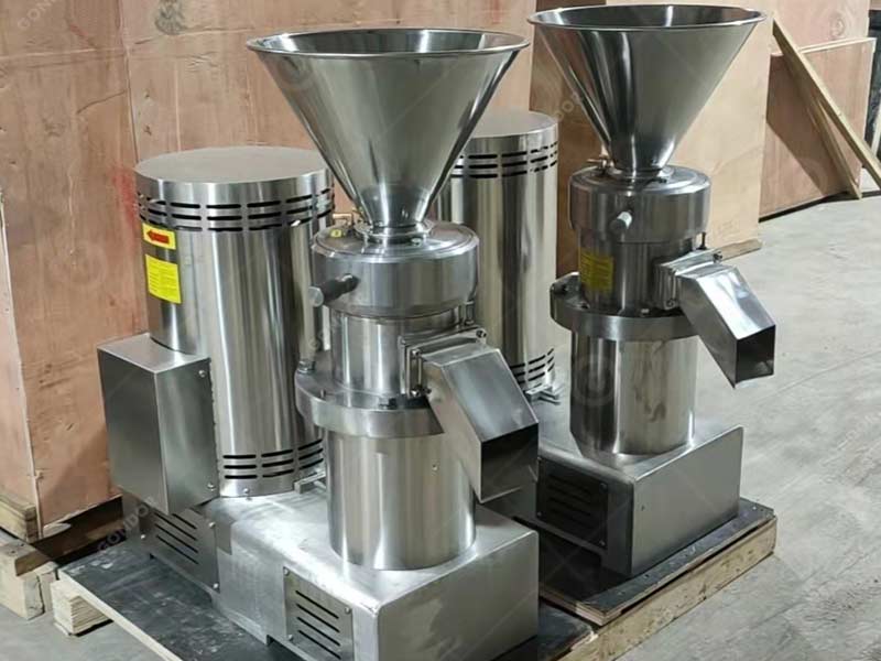 Dual-rotor cacao grinder machine for fine grinding and homogenization