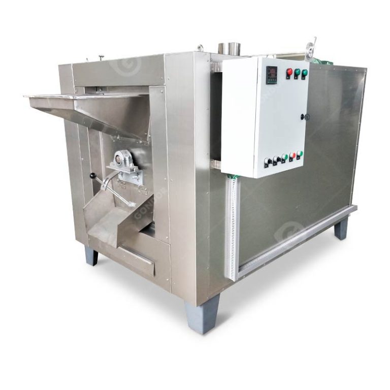 Industrial cocoa roasting machine for large-scale chocolate production