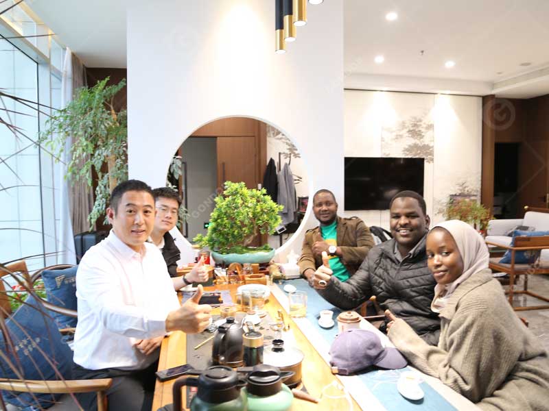 International Clients Visiting Chocolate Processing Machines
