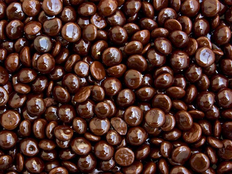 Milk chocolate chips and bar for homemade chocolate making