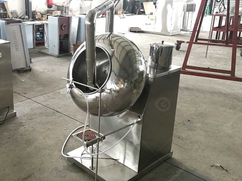 Professional chocolate coating machine for high-volume production