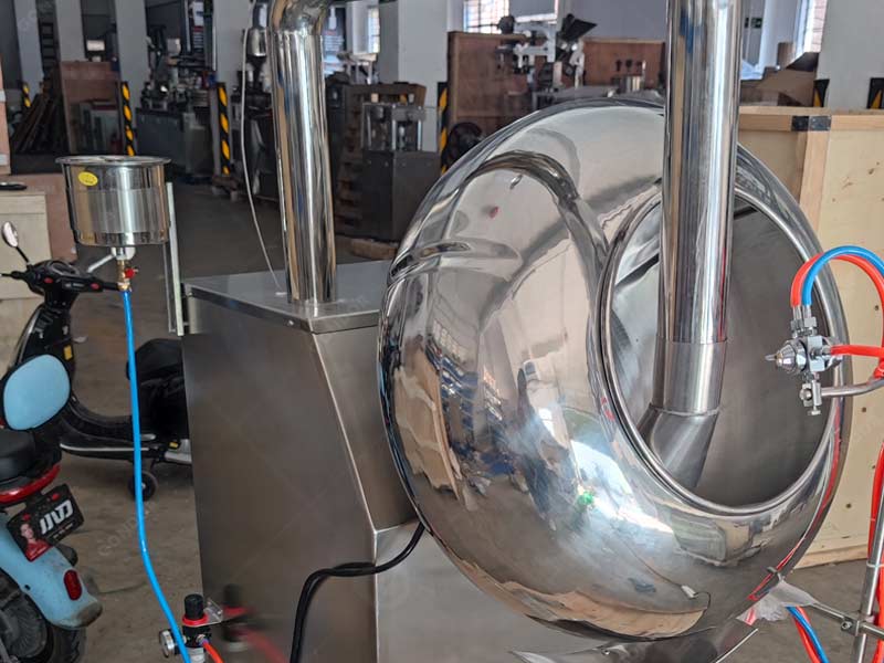 Portable mini chocolate enrobing machine for small businesses