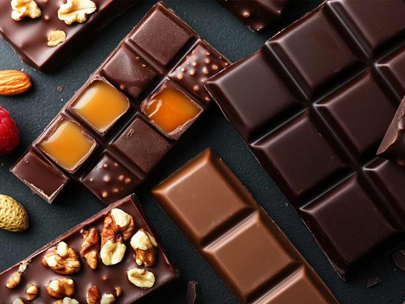 chocolate manufacturing process for different types of chocolates