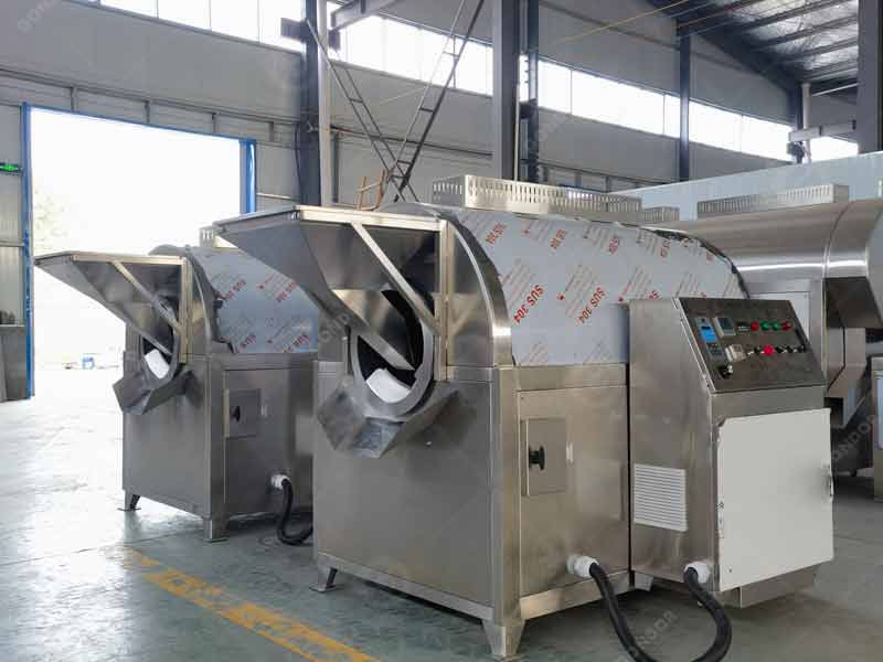 Cacao bean roaster with programmable roasting profiles