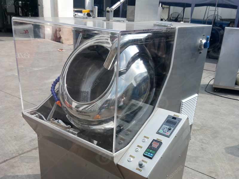 Cleaning and maintenance of chocolate polishing machine