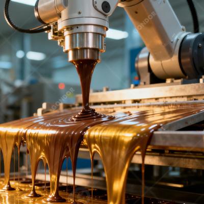 Le macchine per ricoprire il cioccolato vengono utilizzate nell'industria dolciaria