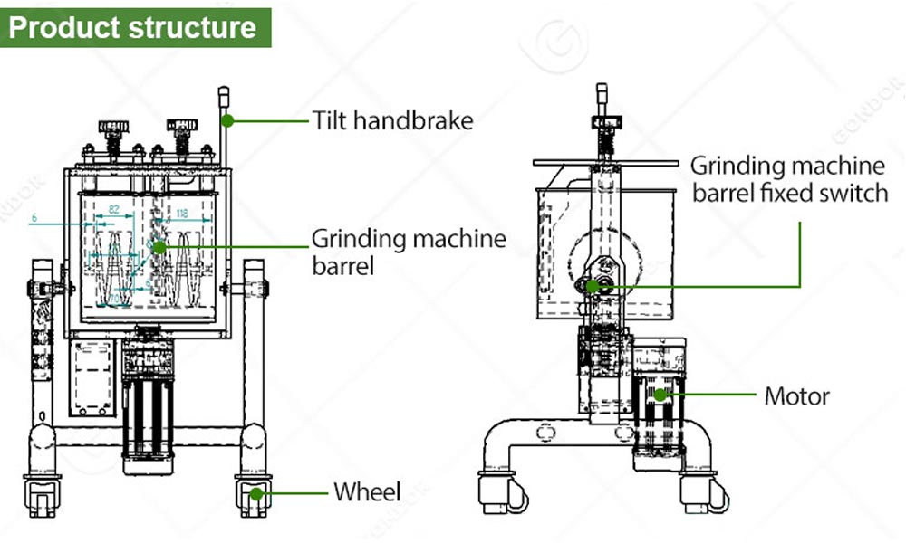 Broyeur électrique de grains de cacao à usage domestique pour faire du chocolat maison