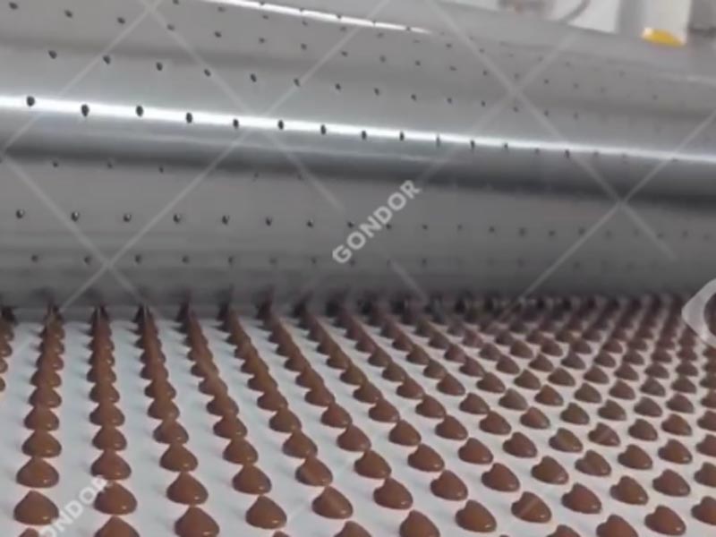 Linea di produzione di gocciolamento di cioccolato a rulli