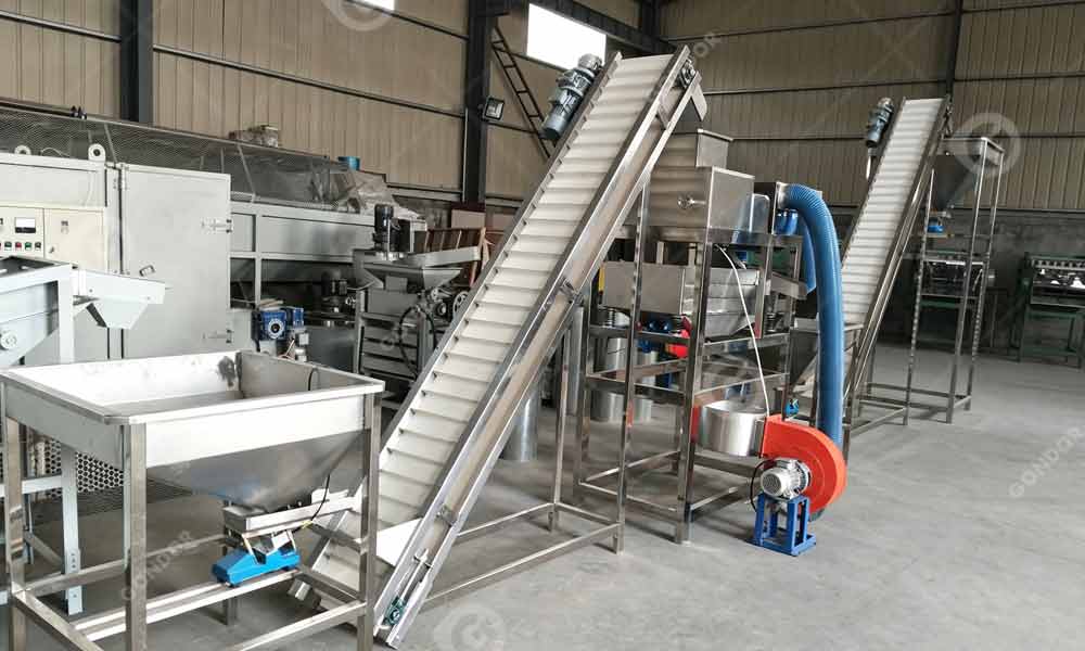 cocoa bean cracker for cocoa processing line