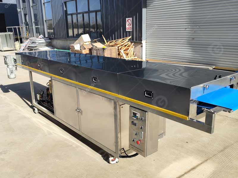 chocolate molding line cooling tunnel conveyor