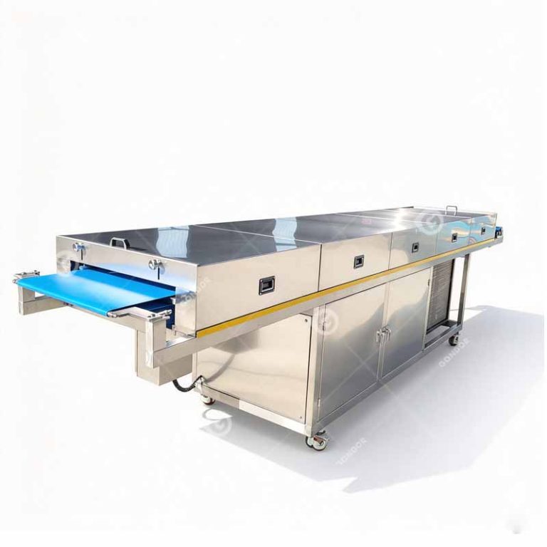 conveyor cooling tunnel for chocolate enrober